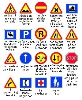 إشارات المرور في السويد