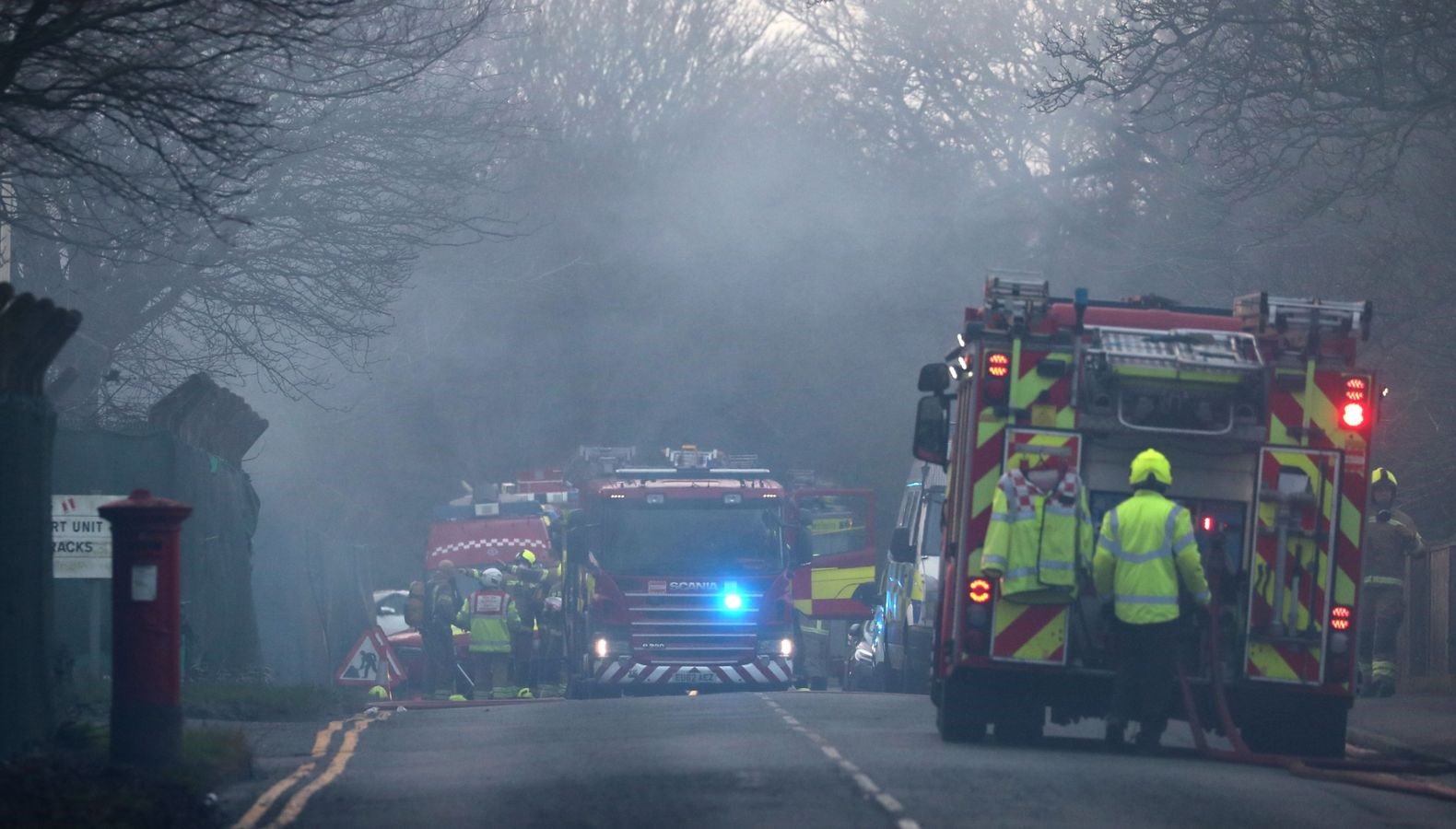 اندلاع حريق في ثكنة عسكرية تأوي طالبي لجوء في جنوب شرق إنجلترا