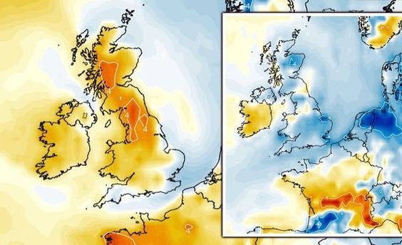 توقعات الطقس في المملكة المتحدة يوم الغد